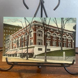 VW49G, CONNECTICUT, Vintage, vista, cartolina, Manwaring Building, St Street, New London, Valentine Souvenir Co, Stati Uniti