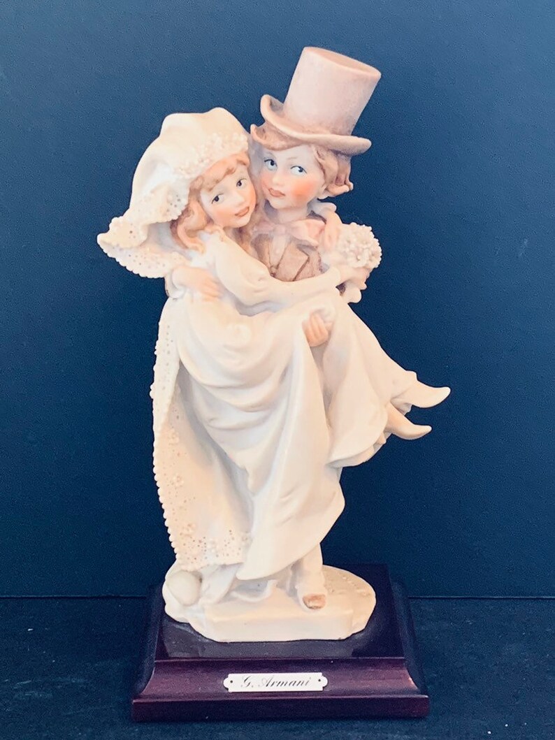 Rare Vintage GIUSEPPE ARMANI Figurine Sculpture Just Married Etsy