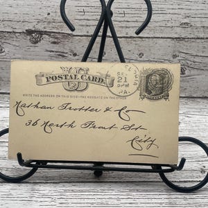 USPC15G, antigua, década de 1800, tarjeta postal de EE. UU., 1 centavo, American Meter Co.