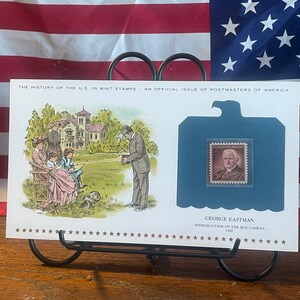 Storia dei francobolli americani nuovi, emessi il 12 luglio 1954, George Eastman, emissione di Postmasters Of America