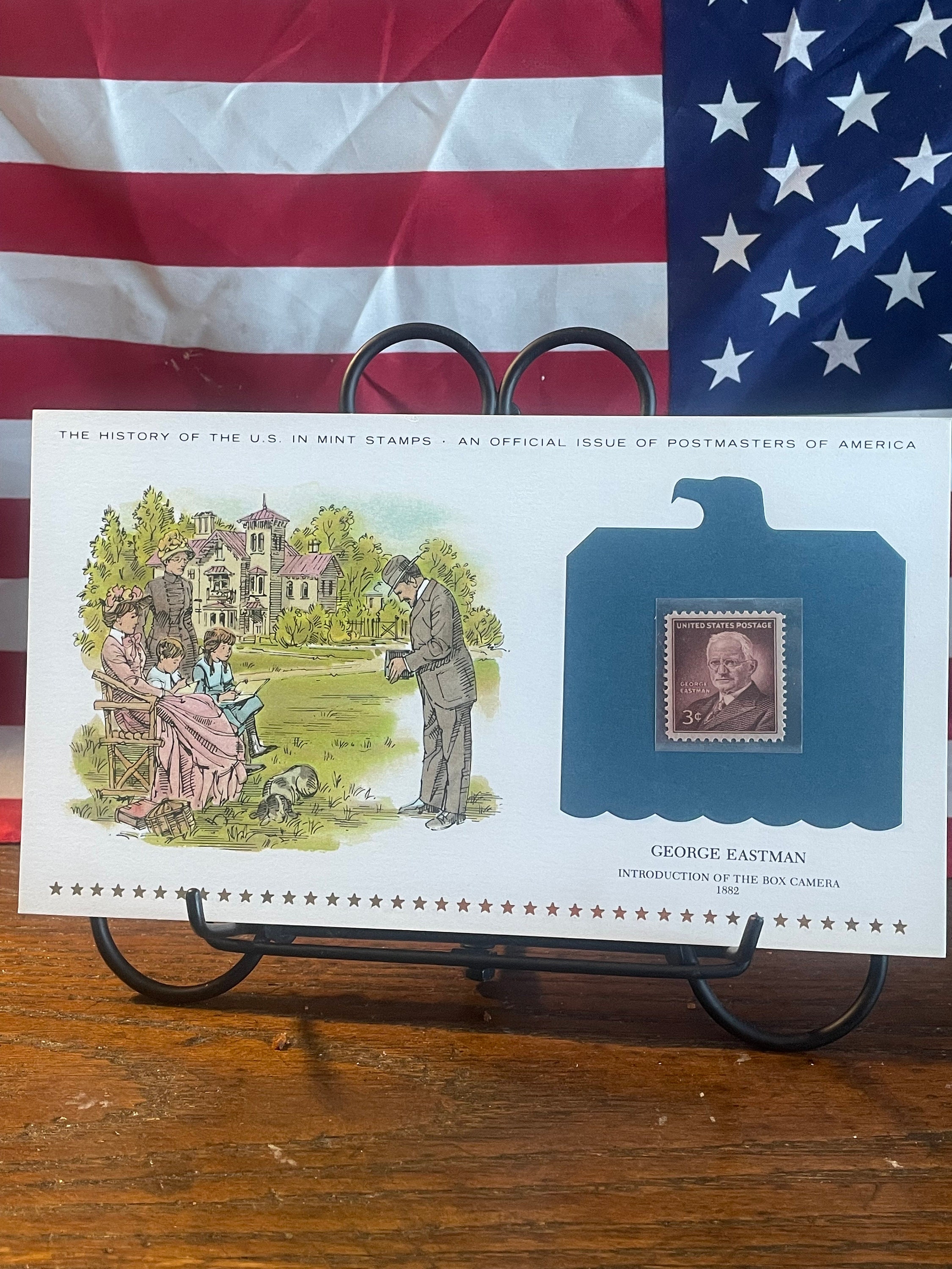 ジョージ・イーストマン切手：1954年米国造幣局、アメリカ郵便局長発行