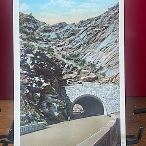 VW15G, vintage, vista, cartolina, autostrada n. 119 a Black Hawk, Central City e punti nord, Sanbor Souvenir Co