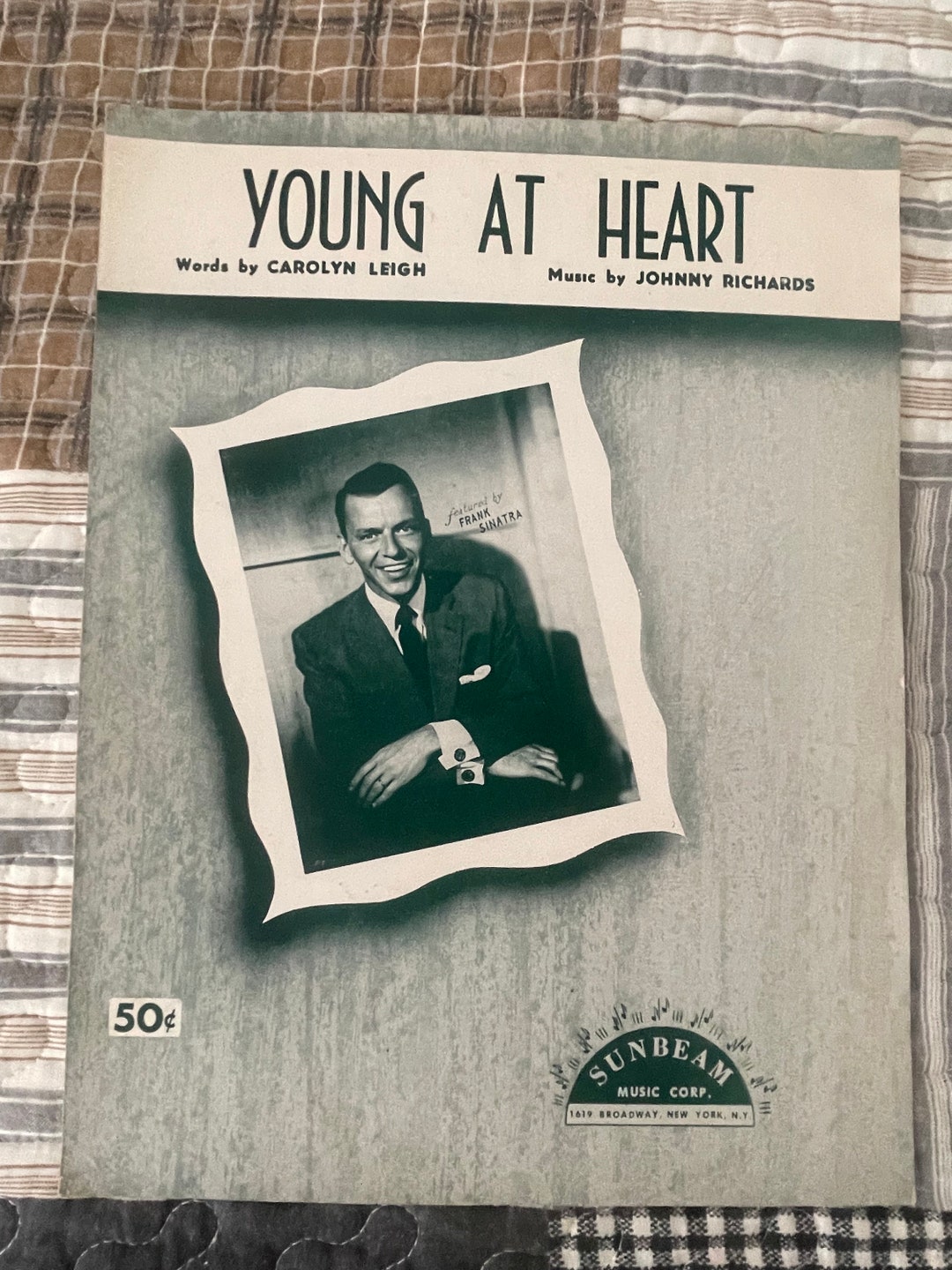 1954 Vintage Sheet Music Young at Heart Leigh and Etsy