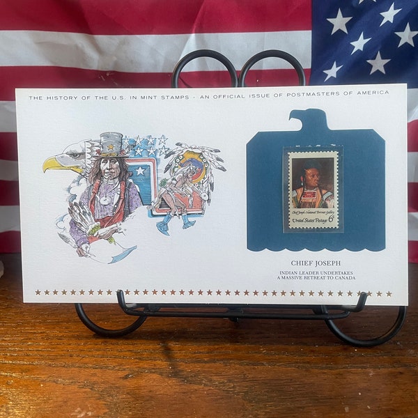 History Of US Mint Stamps, Issued In 1968, Chief Joseph, Issue Of Postmasters Of America