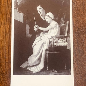 AG13, Postal de Bellas Artes Antiguas, Pintura de Bellas Artes, La Ofrenda de Agradecimiento, Artista William Adolphe Bouguereau, Colección Wilstach