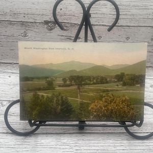 HC66G, handkolorierte Vintage Postkarte, Mount Washington Von Intervale N H, Alberttype,