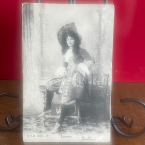 PO16G, Antiguo, Retrato, Postal, LUCETTE, Chica Encantadora