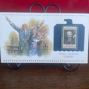 Geschiedenis van de Amerikaanse muntzegels, 14 oktober 1969, Dwight D, Eisenhower, uitgave van Postmasters Of America