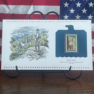 Geschiedenis van de Amerikaanse muntzegels, 29 april 1964, John Muir, uitgave van Postmasters of America