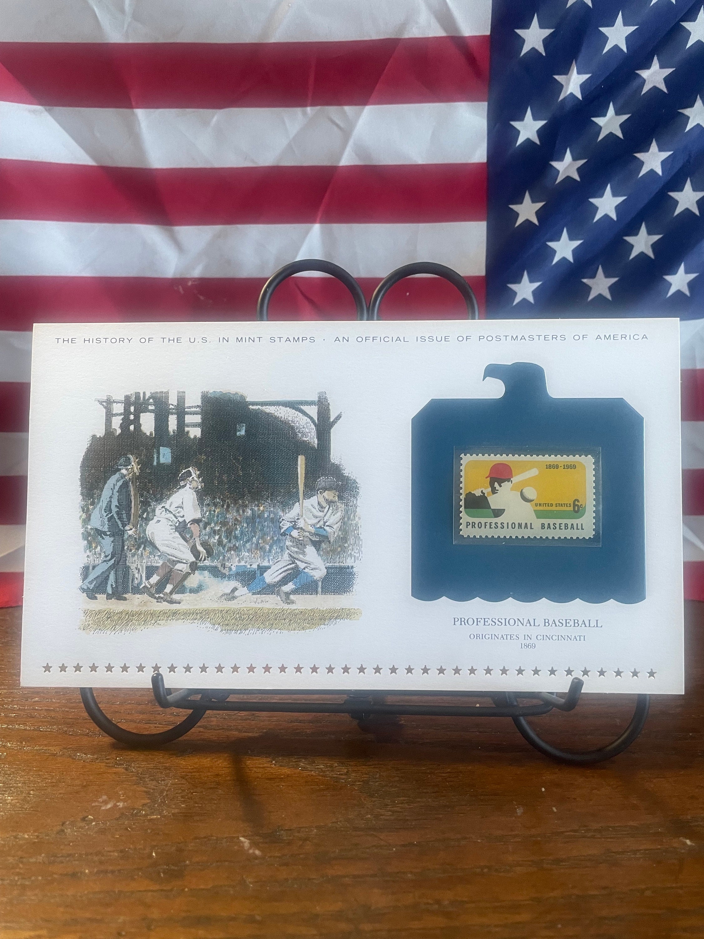 1969年米国造幣局野球切手 - シンシナティ郵便局長発行 - Etsy 日本