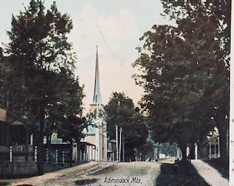 1906 Antique View Postcard, Adirondack Mountains, Main Street, Charlestown, New York, Undivided Back Card