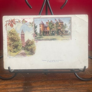 PMC5G, Selten, 1897, Antike Postkarte, Albanien, New York, Gothic, Gouvernements, Spaziergang im Washington Park