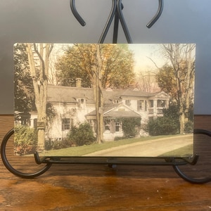HC49G, VERMONT, Vintage handkolorierte Postkarte, The Wentkorb Arms, Bennington, Alberttype, USA