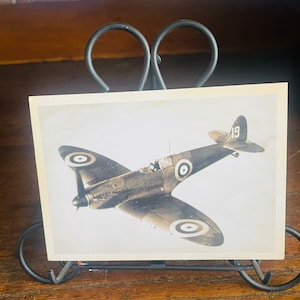 PP32, Postal de póster WW2, Supermarine Spitfire, Postal de gran tamaño, sin usar