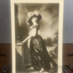 AG124G, cartolina antica di belle arti, dipinto di belle arti, signora Milner, artista George Romney, collezione Frick