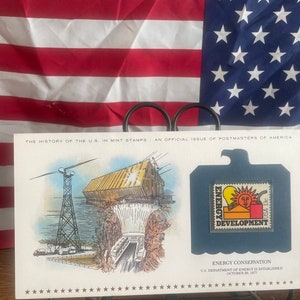 Geschiedenis van de Amerikaanse muntzegels, 20 oktober 1977, energiebesparing, uitgave van Postmasters of America
