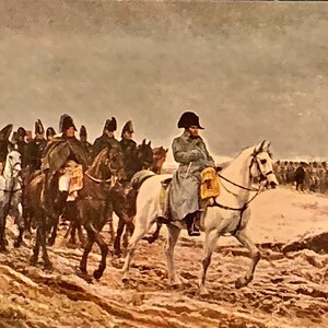 Carte postale des Beaux-Arts anciens, Peinture des Beaux-Arts, Campagne de France, Artiste Jean Louis Ernest Meissonier
