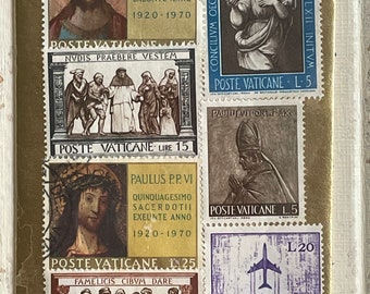Antique Souvenir Booklet, Citta Del Vaticano, Postage Stamps