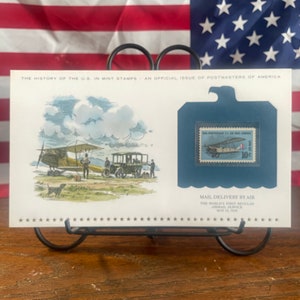 Histoire des timbres à la menthe des États-Unis, émis le 15 mai 1968, livraison du courrier par avion, numéro des maîtres de poste d'Amérique