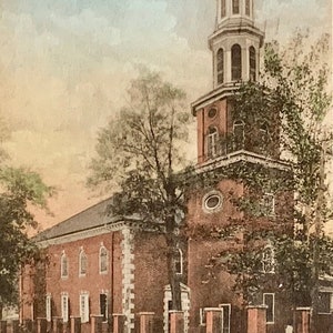 HC54G, handkolorierte Virginia Postkarte, Christ Church, Alexandria, Virginia