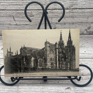 VW93G, FRANKRIJK, vintage uitzicht, ansichtkaart, Basiliek van Onze-Lieve-Vrouw van de Doorn