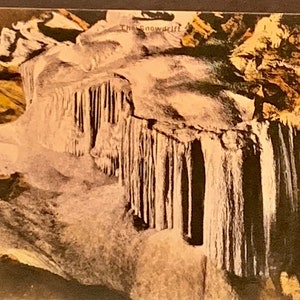Vintage Hand farbige Postkarte, die Schneeverwehung, endlose Kavernen, Neumarkt, Virginia, Albertype