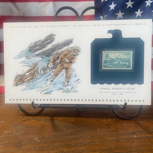 Historia de los sellos U S Mint, emitido el 6 de abril de 1959, Admirał Robert E Peary, edición de Postmasters Of America