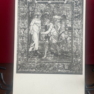 AG25, Cartolina Antica Belle Arti, Arazzo Fine Art, Rebecca Al Pozzo, Metà XVI Secolo, Bruxelles