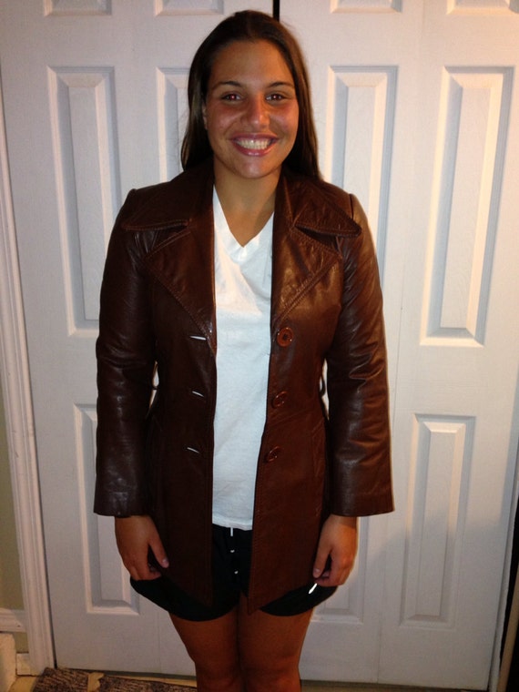 70s leather jacket - Gem