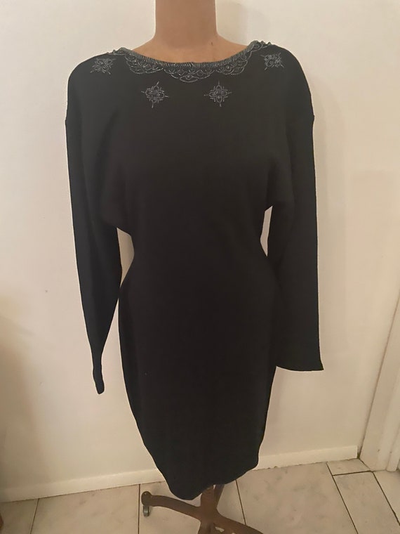 Black Knit Dressmade by Garland size Large