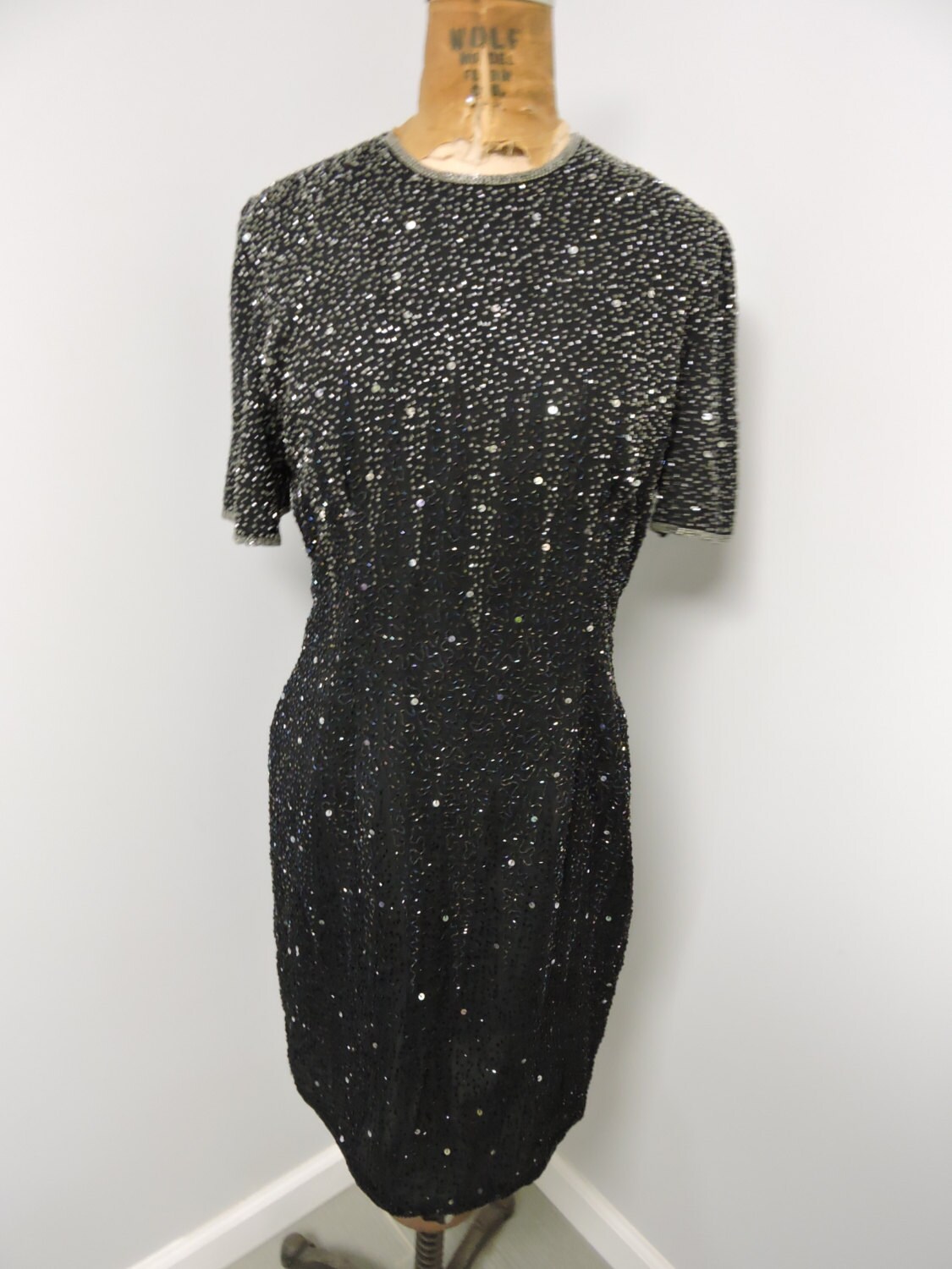 Stenay Black and Silver Beaded Dress ...