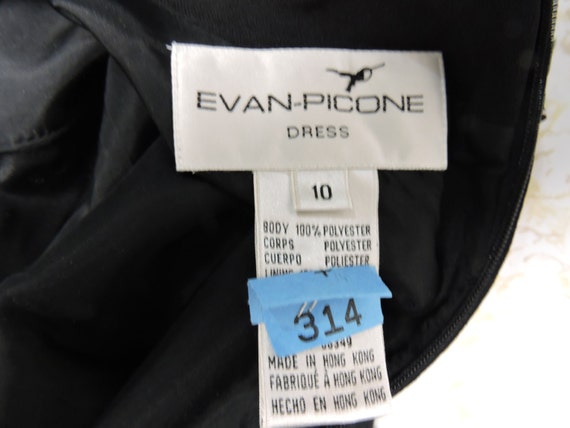 Black Long Evening Dress made by Evan-Picone Size… - image 4