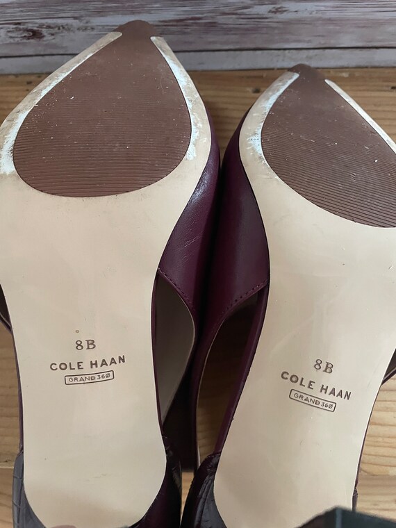 Buy Cole Haan Womens Pointed Toe Dress Boots Ankle High Heel 3" Burgundy,  Size 8 Online in India - Etsy
