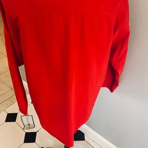 Red studded oversized blazer image 6