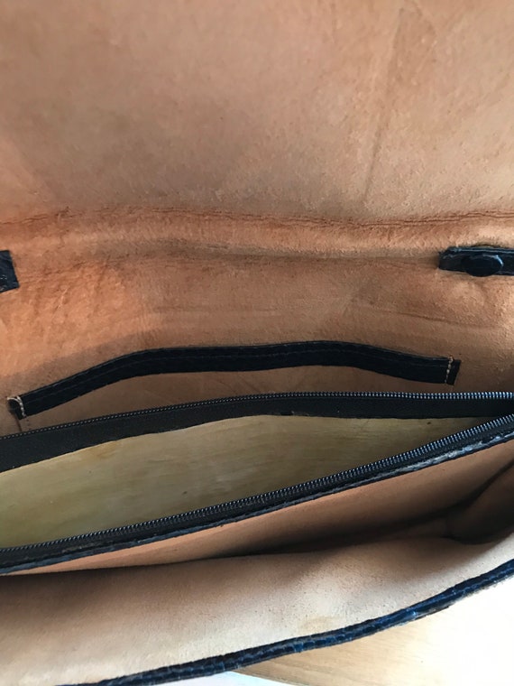 Embossed rust /brown  checkbook wallet plus small… - image 5