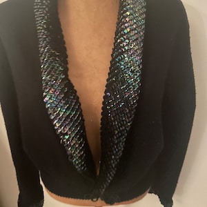 sequin vintage sweater