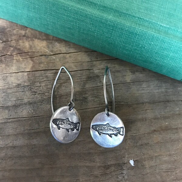 Fly fishing earrings clearance