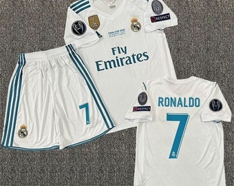 Personalized Name and Number, Real Madrid 2016 - 2017 Home Retro Football Jersey Ronaldo
