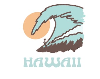 Hawaii Big Wave Print