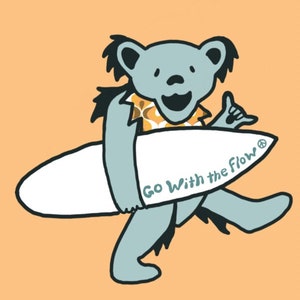 Surfing Bear Print