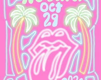 Stones Tampa Florida Concert Poster