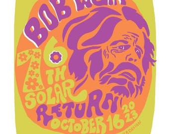 PRE ORDER: Bob Weir Bobby Day 76th Bday Sticker