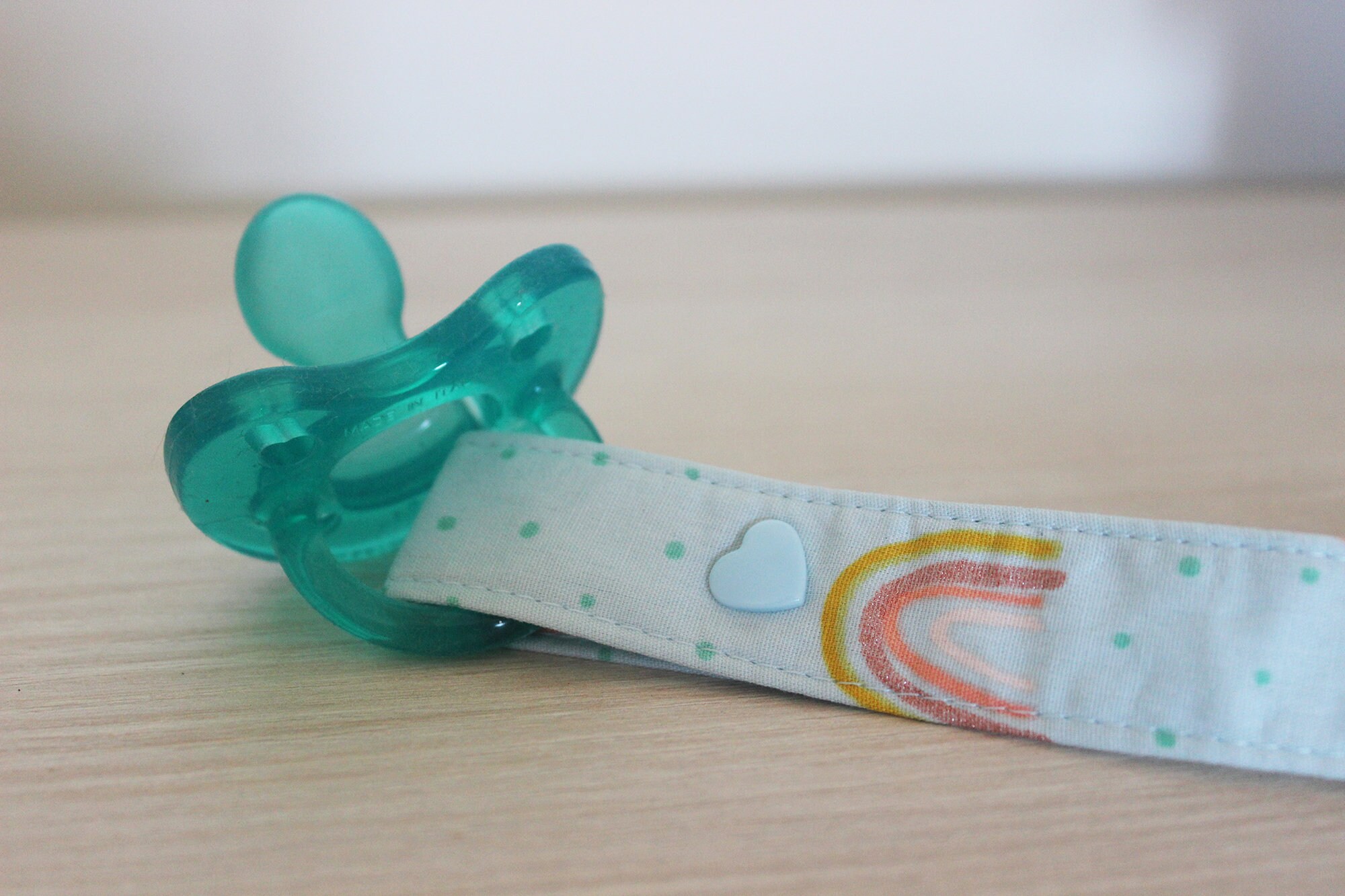 Rainbow Pacifier clip Baby dummy clip newborn gift fabric Etsy