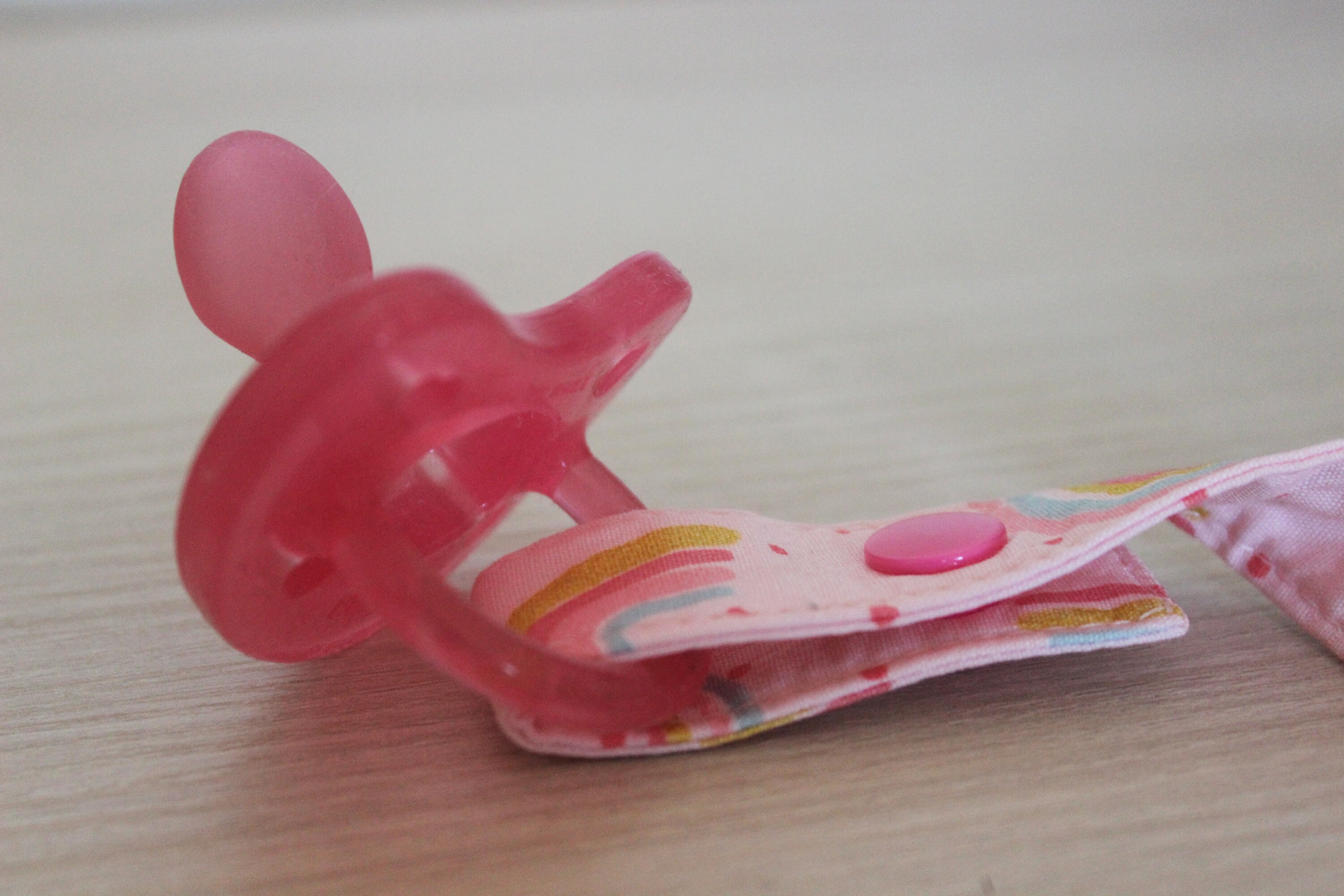 Buy Rainbow Pacifier Clip, Baby Dummy Clip Newborn Gift, Fabric