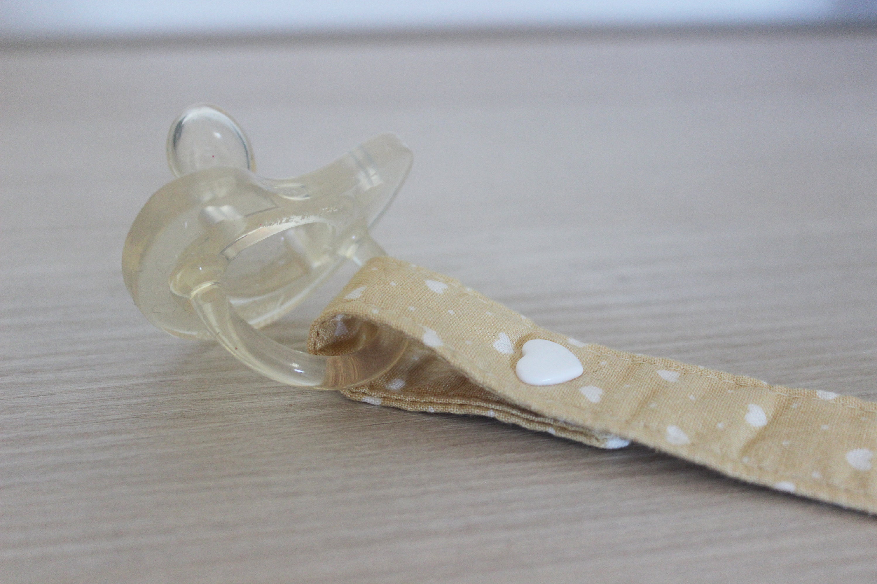 Neutral Pacifier Clip baby shower gift Baby pacifier holder Etsy