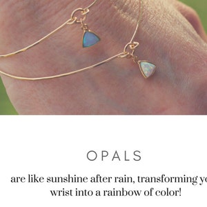 Opal Dainty Bracelet, Opal Bracelet, Gold Bangle Bracelet, Thin Gold ...