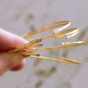 Thin Gold Cuff, Gold Bracelet, Dainty Bracelet, Open Cuff Bracelet, Silver or Gold Bangles, Gift For Her