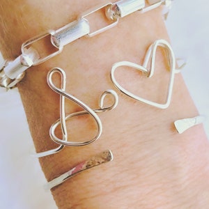 Initial Bracelet, Personalized Bracelet, Heart Bracelet, Personalized Bracelet For Women, Bridesmaids Bracelet, Custom Jewelry image 3