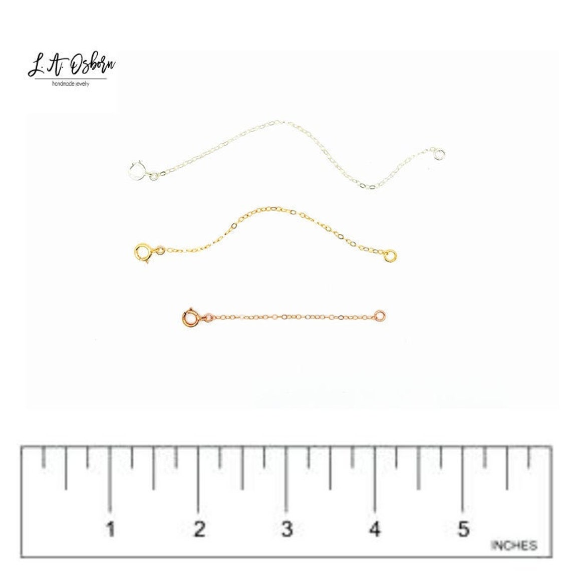 Necklace Extender Fixed Length Necklace Extender Delicate Etsy