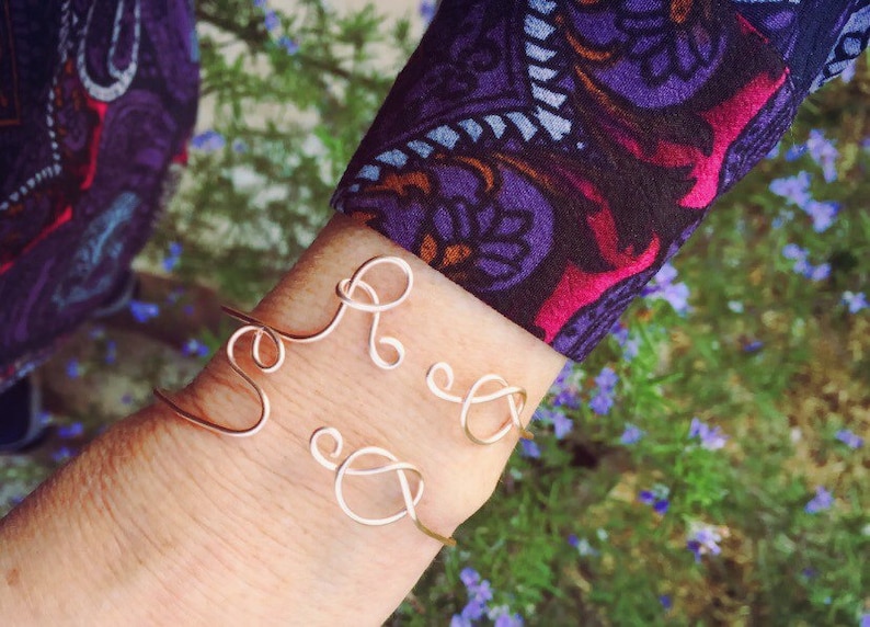 Bridesmaids Bracelet Tie The Knot Cuff Eternity Jewelry Bridal Jewelry Personalized Bracelet Knot Bracelet Initial Bangle Bracelet